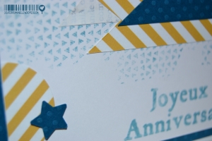 Carte anniversaire fanions Novembre 2014 | Created by Emmanuelle