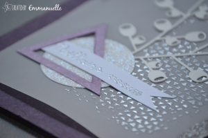 Carte de voeux triangle violet Novembre 2015 | Created by Emmanuelle