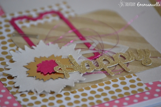 Carte "happy gold" Avril 2016 | Created by Emmanuelle