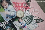 Page Scrap A4 "Printemps" Avril 2019 | Created by Emmanuelle
